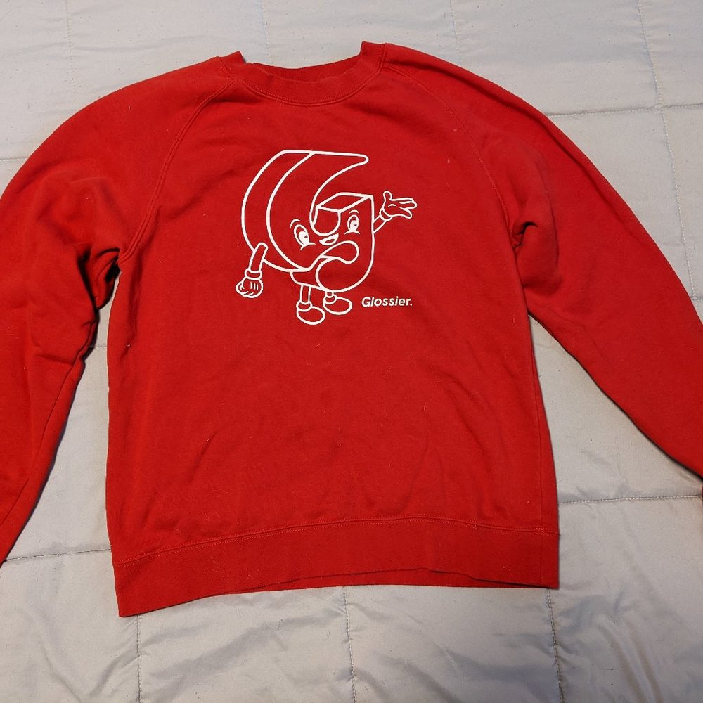 Glossier Red Sweatshirt
